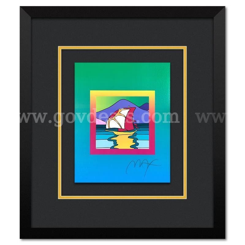 Peter Max, "Sailboat East on Blends Ver. II" Limited Edition Fine Art