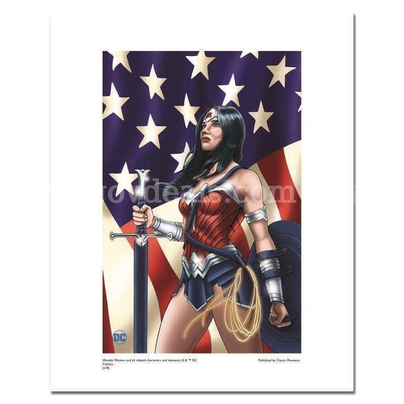 DC Comics, "Wonder Woman Patriotic" Limited Edition Fine Art