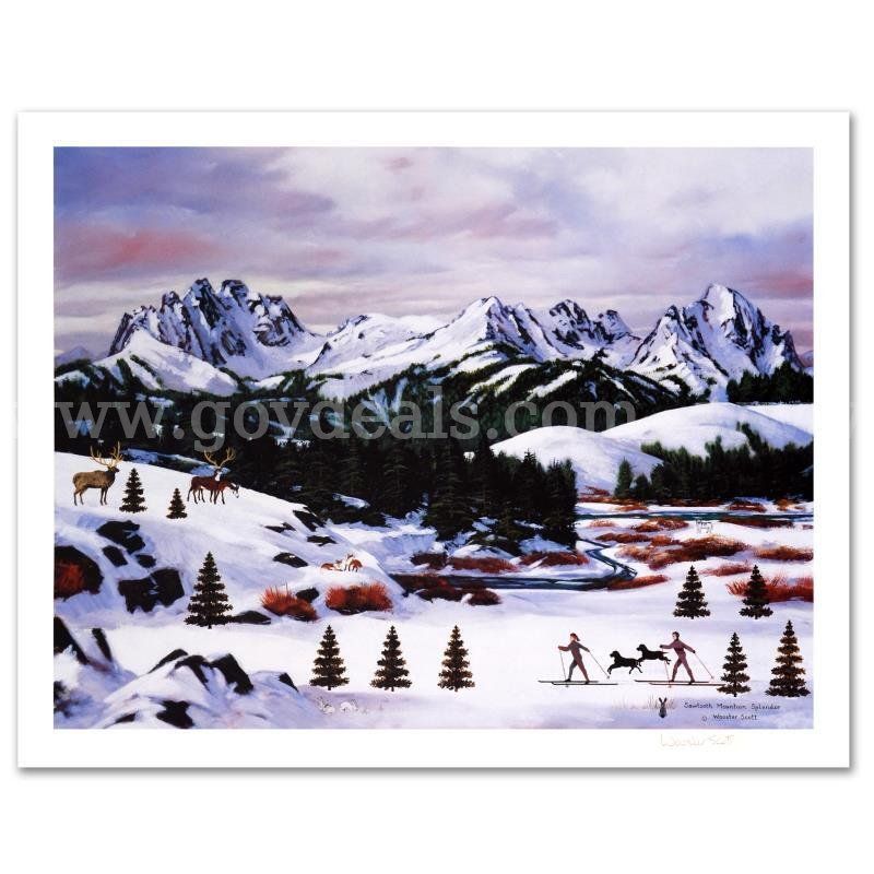 Jane Wooster Scott, "Sawtooth Mountain Splendor" Limited Edition Fine Art