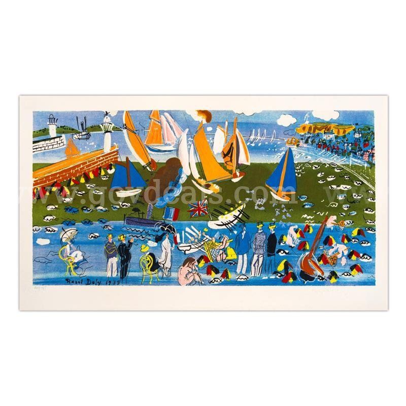 Raoul Dufy, "La Visite De L'escadre Anglaise Au Havre" Limited Edition Fine Art