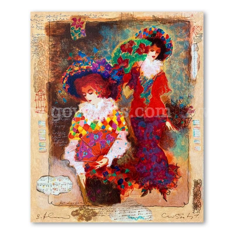 Alexander Galtchansky (1959-2008) and Tanya Wissotzky (1959-2006), "Elegant Women" Limited Edition Fine Art