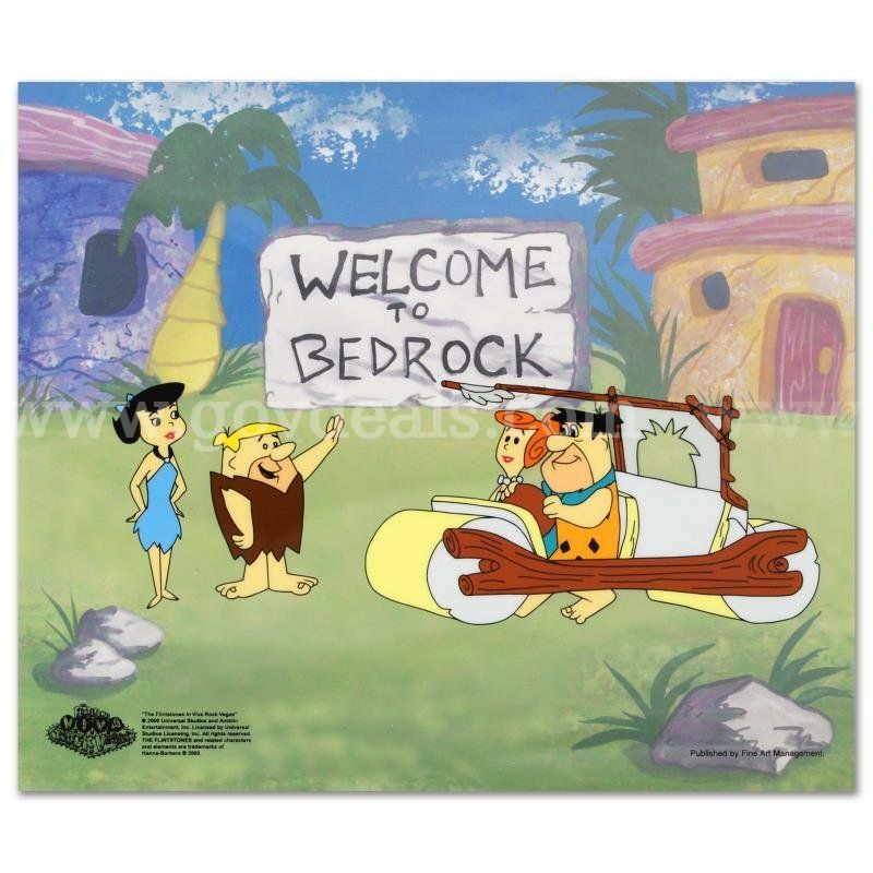 The Flintstones, "Fred's New Car" Limited Edition Fine Art