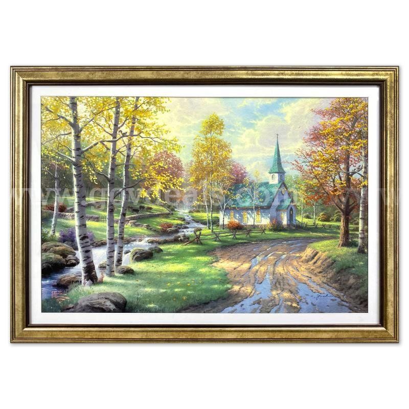 Thomas Kinkade (1958-2012), "The Aspen Chapel" Limited Edition Fine Art
