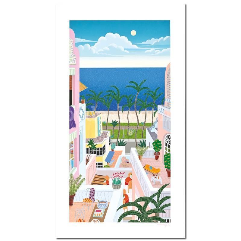 Thomas Mcknight, "Miami Beach" Limited Edition Fine Art