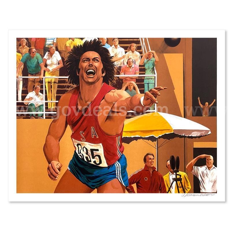 William Nelson, "Shot Put: Bruce Jenner" Limited Edition Fine Art
