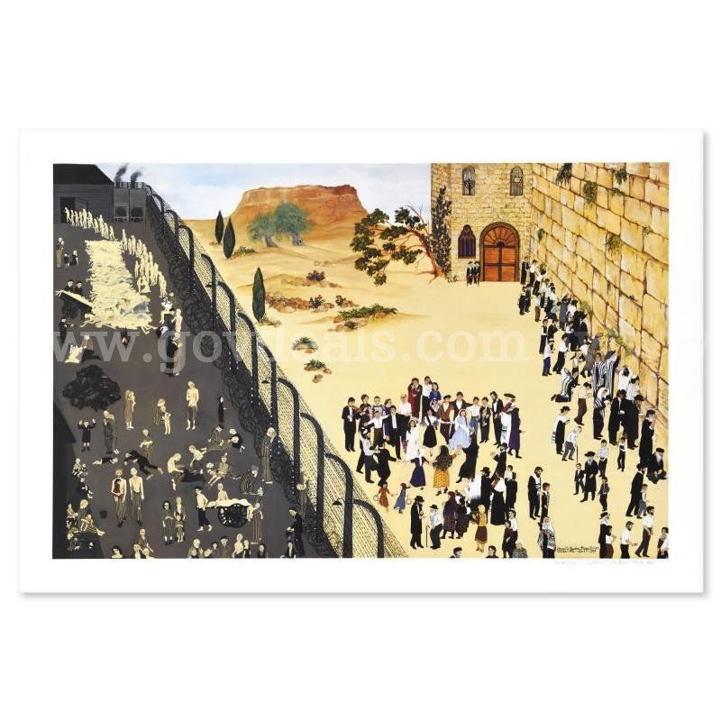 Deneille Spohn Moes, "Concentrtion Camp/Wailing Wall" Limited Edition Fine Art