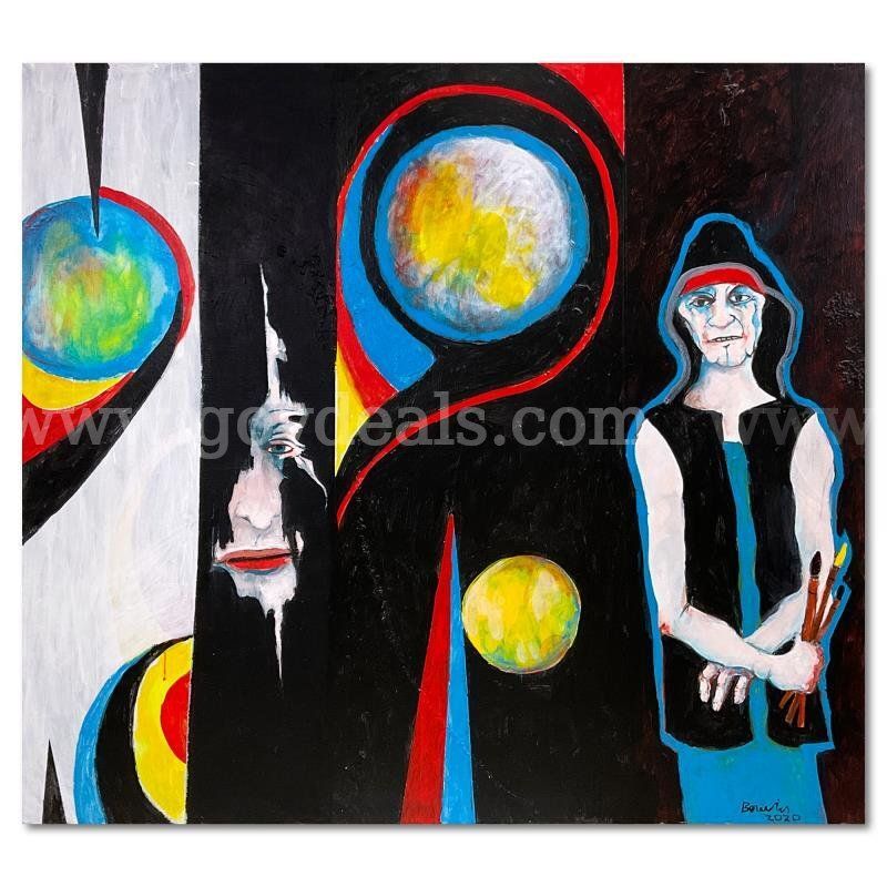 Milton Berwin (1925-2023), "Untitled" Original Fine Art