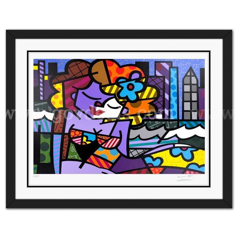 Britto, "Downtown Girl" Limited Edition Fine Art