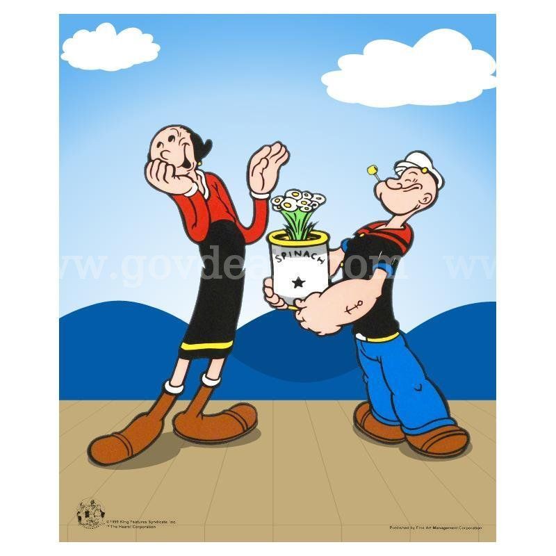 Popeye, "Popeye Spinach" Limited Edition Fine Art
