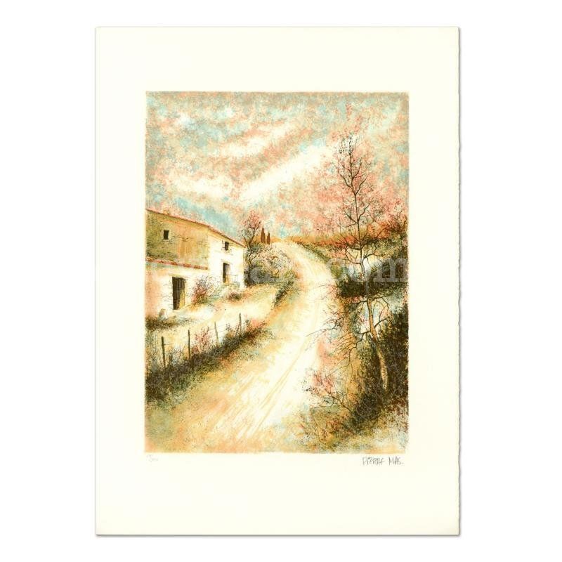 Pierre Mas, "Street Scene" Limited Edition Fine Art
