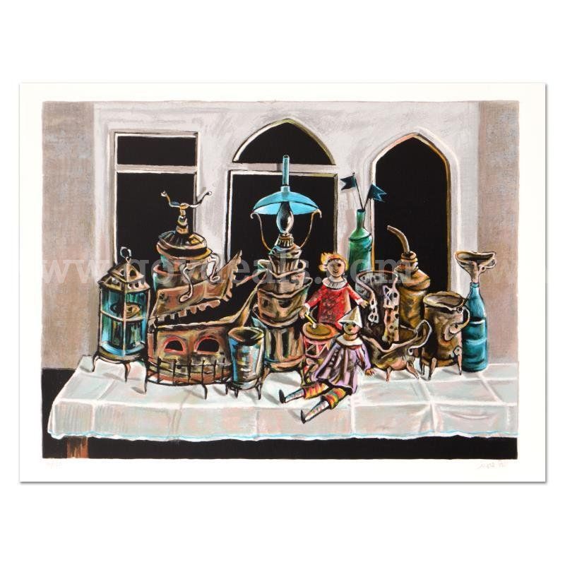 Yosl Bergner (1920-2017), "Lightings" Limited Edition Fine Art