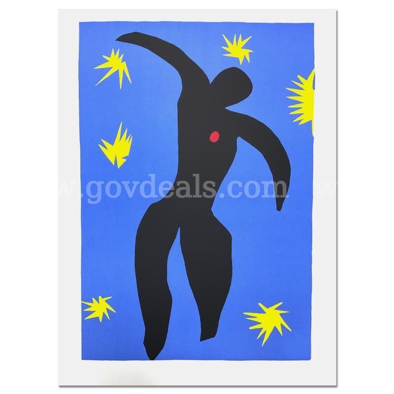 Henri Matisse 1869-1954 (After), "Icare (Icarus)" Limited Edition Fine Art