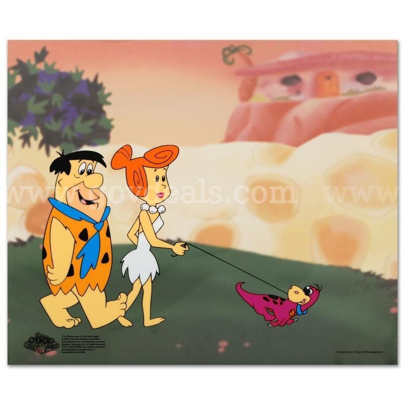 The Flintstones, "The Flintstones Walking Dino" Limited Edition Fine Art