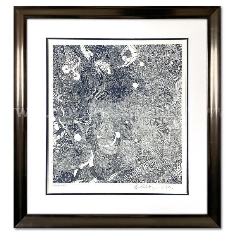 Guillaume Azoulay, "Le Circue (Blue)" Limited Edition Fine Art