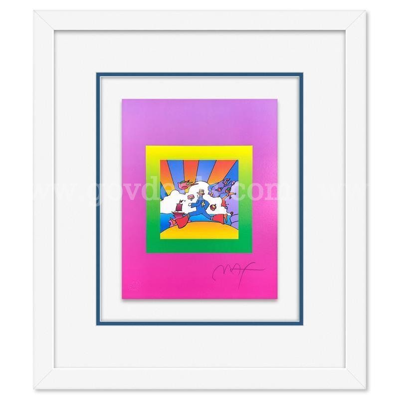 Peter Max, "Cosmic Runner on Blends" Limited Edition Fine Art