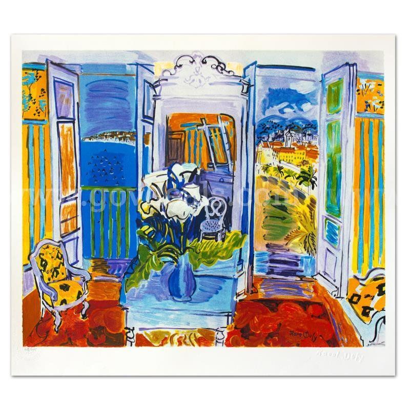 Raoul Dufy (1877-1953), "Interieur A La Fenetre Ouverte" Limited Edition Fine Art