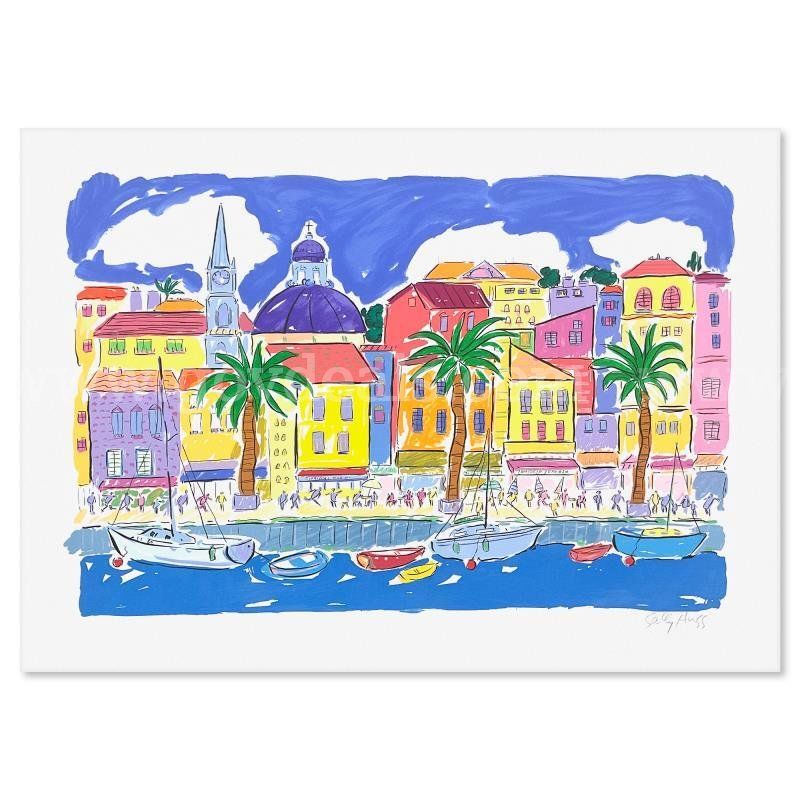 Sally Huss, "Boats" Limited Edition Fine Art