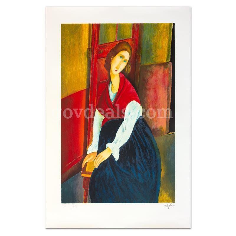 Amedeo Modigliani (1884-1920), "Jeanne Hebuterne" Limited Edition Fine Art