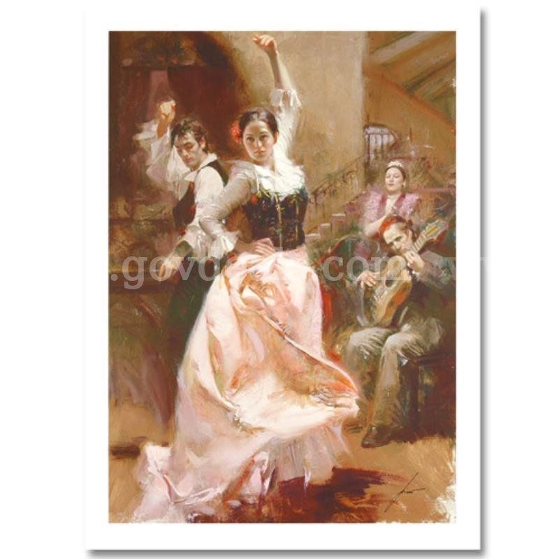 Pino (1939-2010), "Dancing In Barcelona" Limited Edition Fine Art