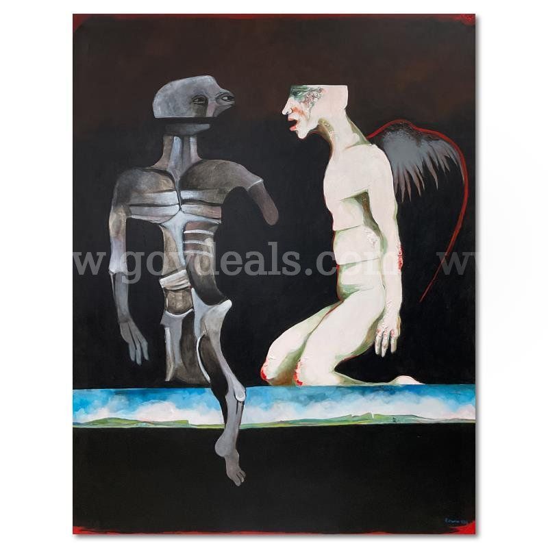 Milton Berwin (1925-2023), "Untitled" Original/ Unique Art Fine Art