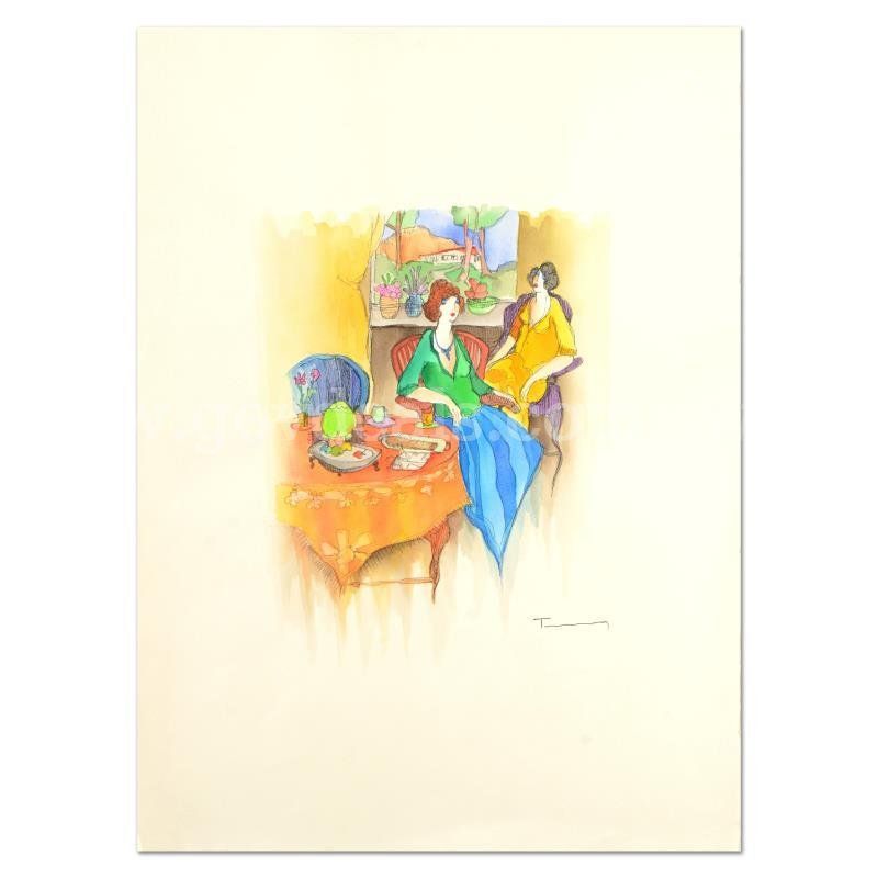 Itzchak Tarkay (1935-2012), "Untitled" Original/ Unique Art Fine Art
