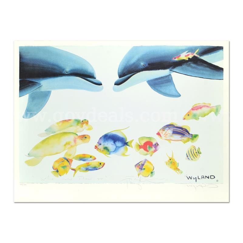 Wyland and Tracy Taylor, "Who Invited These Guys?" Limited Edition Fine Art