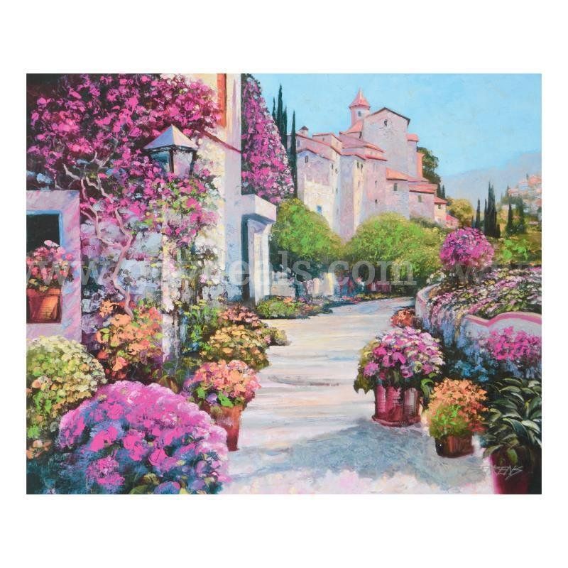 Howard Behrens (1933-2014), "Blissful Burgundy" Limited Edition Fine Art