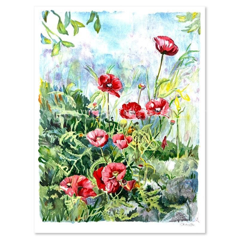 Perla Fox, "Anenomes" Limited Edition Fine Art