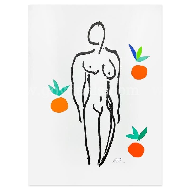 Henri Matisse 1869-1954 (After), "Le Nu aux oranges" Limited Edition Fine Art