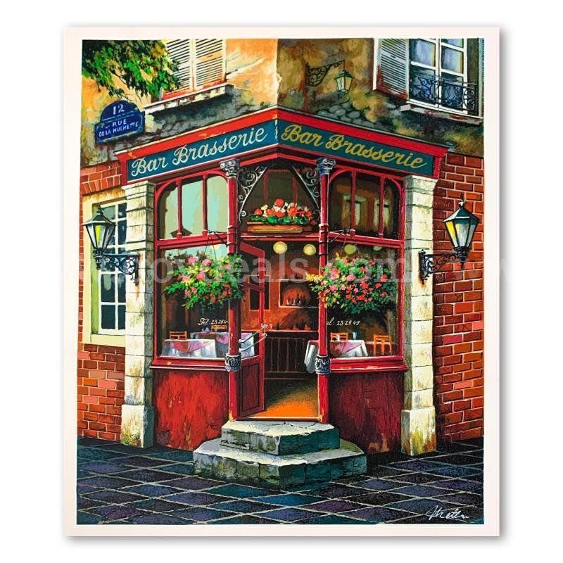 Anatoly Metlan, "Bar Brasserie" Limited Edition Fine Art
