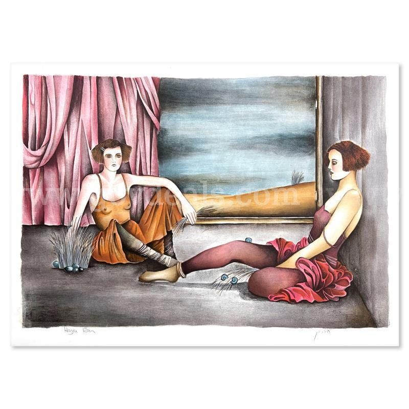 Haya Ran, "Behind the Curtain" Limited Edition Fine Art