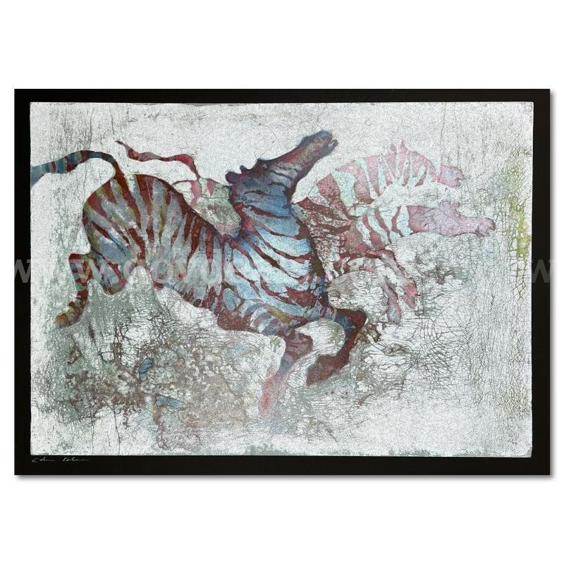 Edwin Salomon (1935-2014), "Zebras" Limited Edition Fine Art