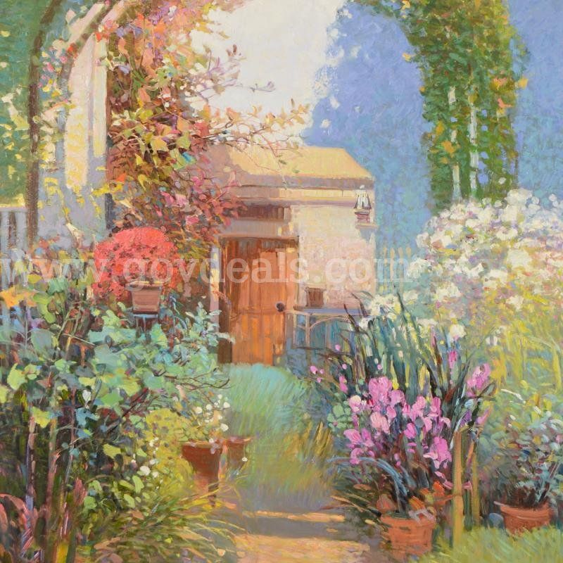 Ming Feng, "Arch in Bloom" Original Fine Art