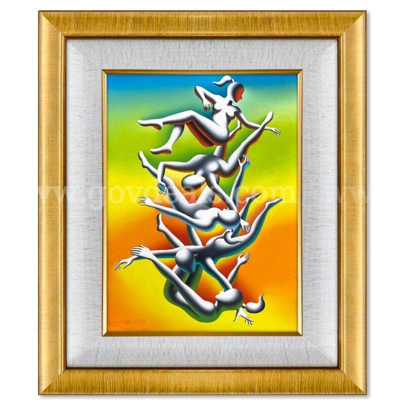 Mark Kostabi, "The Rythm of Color" Original Fine Art