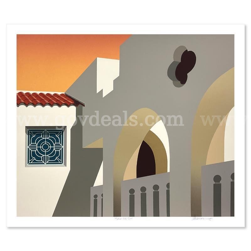 William Schlesinger (1915-2011), "Patio Del Sol" Limited Edition Fine Art