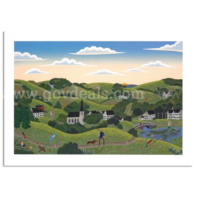 Thomas Mcknight, "Connecticut Valley" Limited Edition Fine Art
