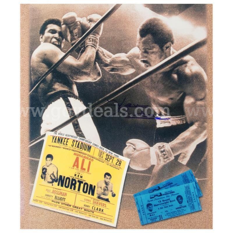 Ken Norton, "Ken Norton Photo Ticket Signed Photo" Collectible Fine Art