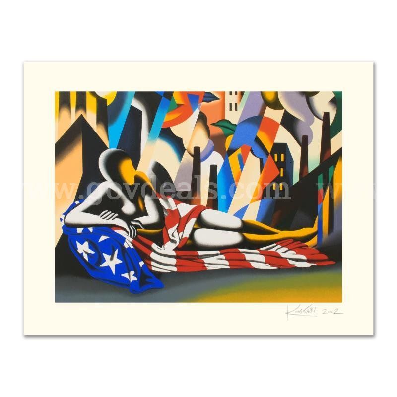Mark Kostabi, "America" Limited Edition Fine Art