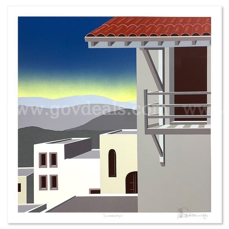 William Schlesinger (1915-2011), "Terrascape" Limited Edition Fine Art