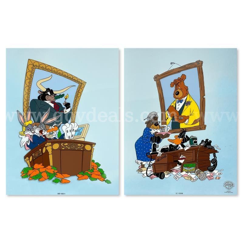 Looney Tunes, "More Bull than the Market can Bear" Limited Edition Fine Art