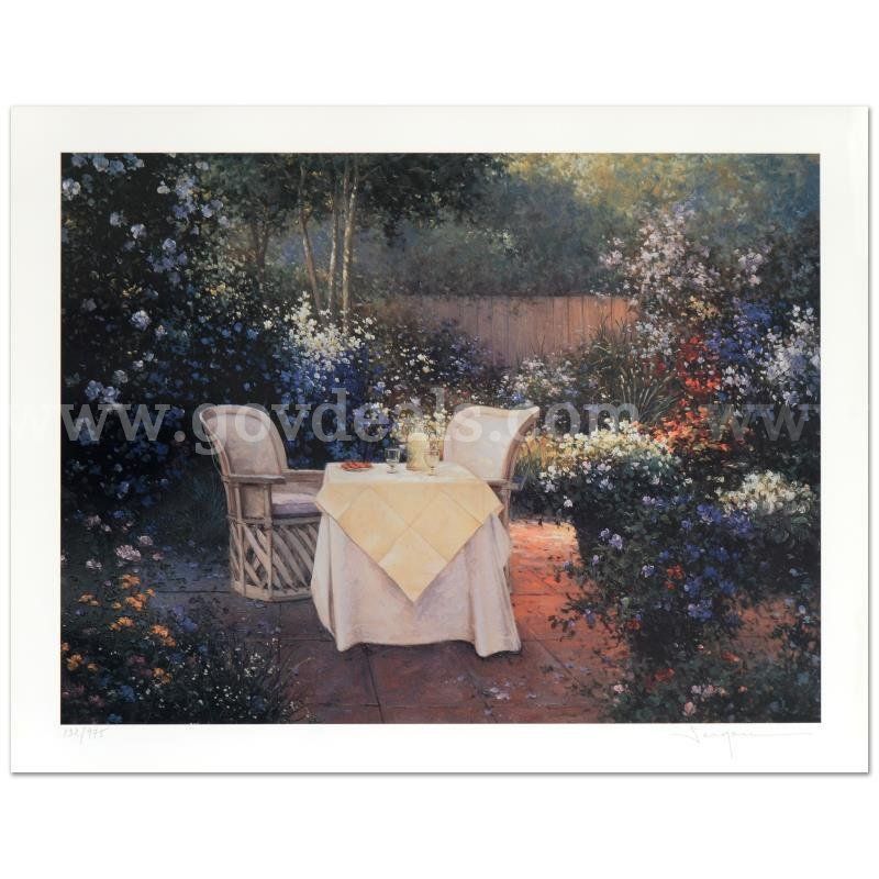 Sergon, "Garden Pleasures" Limited Edition Fine Art