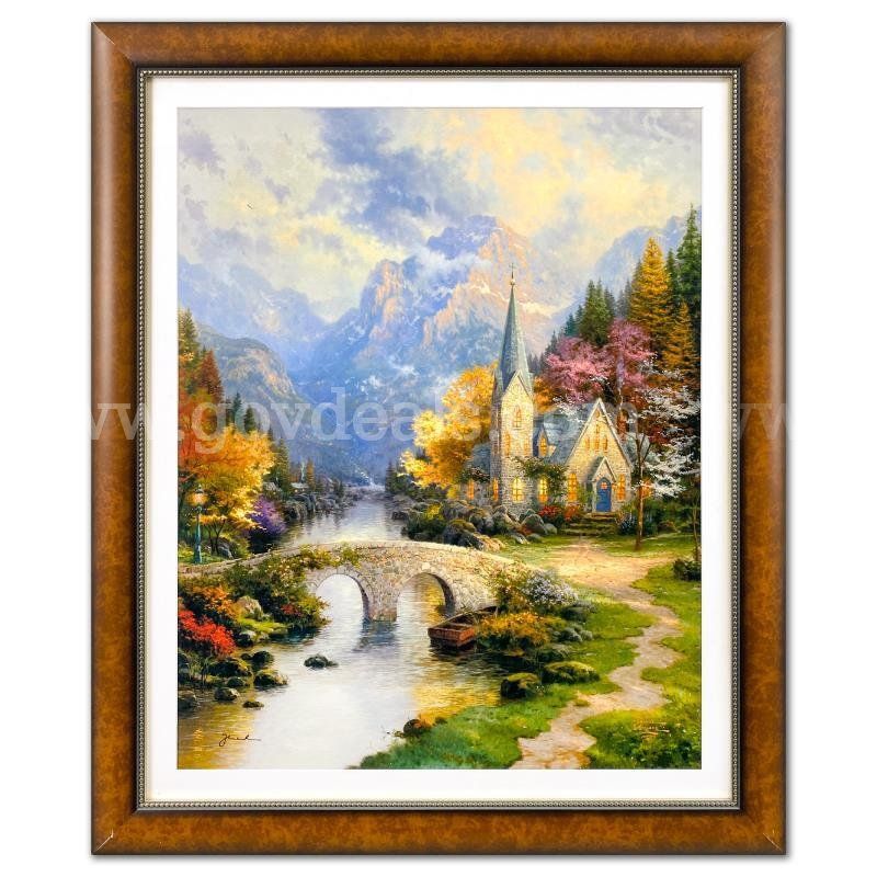 Thomas Kinkade (1958-2012), "The Mountain Chapel" Limited Edition Fine Art