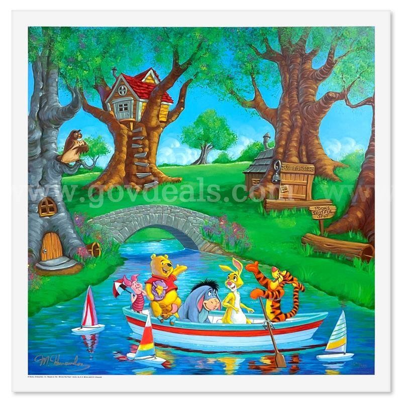 Manuel Hernandez, "Friends In The Woods" Limited Edition Fine Art