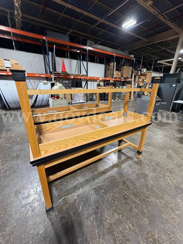 Large Wood Table Home Shop Business Garage Warehouse Work Storage