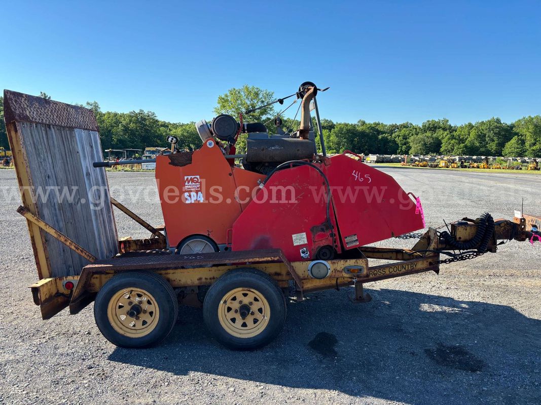 Flatbed Trailer & 2007 MultiQuip SP-4 Saw package