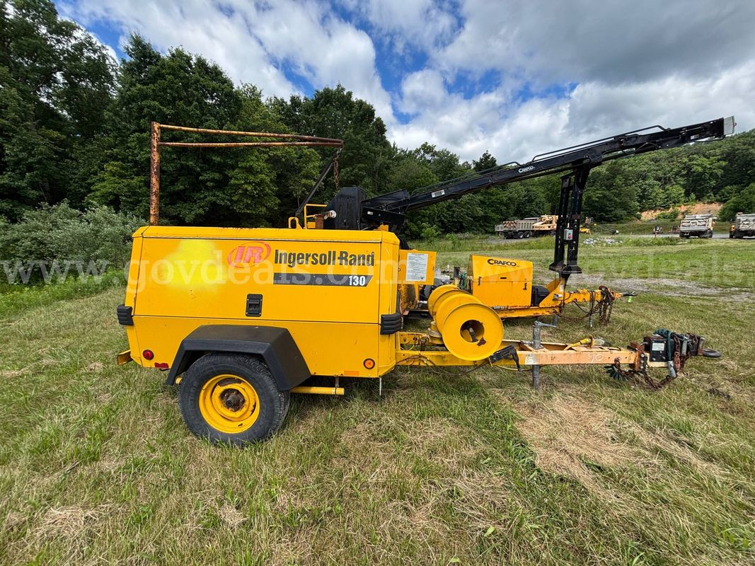 2001 Ingersoll‑Rand P130WJD – Towable Air Compressor Trailer