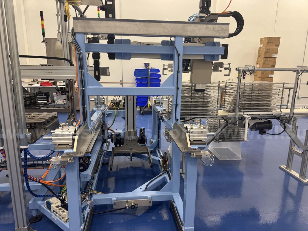 FULLY INTEGRATED AUTOMATED PRODUCTION SYSTEM W/ CUP DENESTER AND HANDLING (OPTIMATION CUSTOM BUILD)