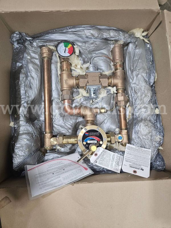 Leonard TM-850-LF Emergency Mixing Valve System with Temperature Override Protection