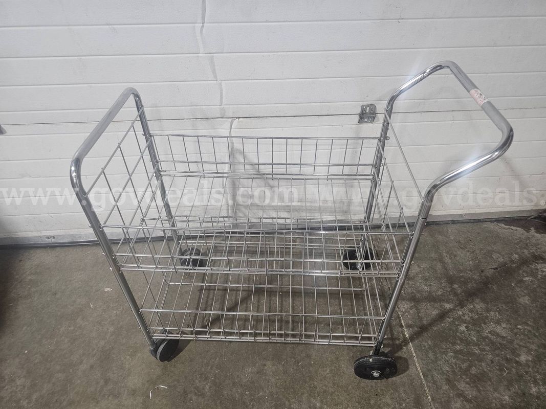 Metal Rolling Utility Cart with 4 Wheels