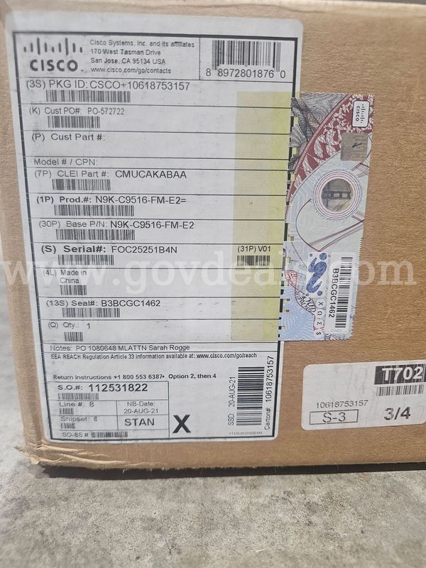 Cisco N9K-C9516-FM-E2 Fabric Module for Nexus 9516 – 100G